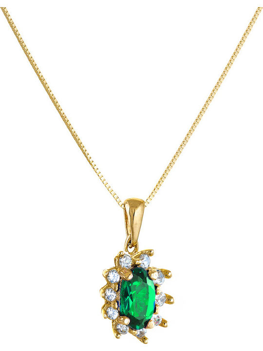 Charm Rosetă din Aur 14K Verde