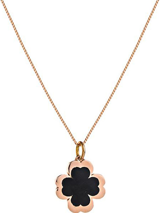 Charm Pentru Fotografie din Aur Roz 14K Negru