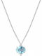 Charm cu Pietre din Aur Alb 18K