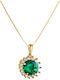 Charm Rosette in 14K Gold Green