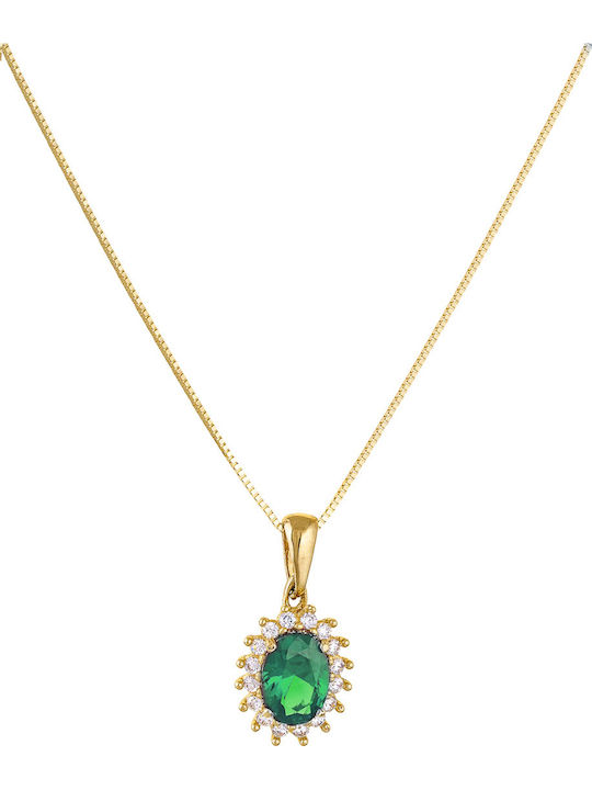 Charm Rosette in 14K Gold Green