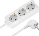Rebel Steckdosenleiste 3-fach mit 5m Kabel