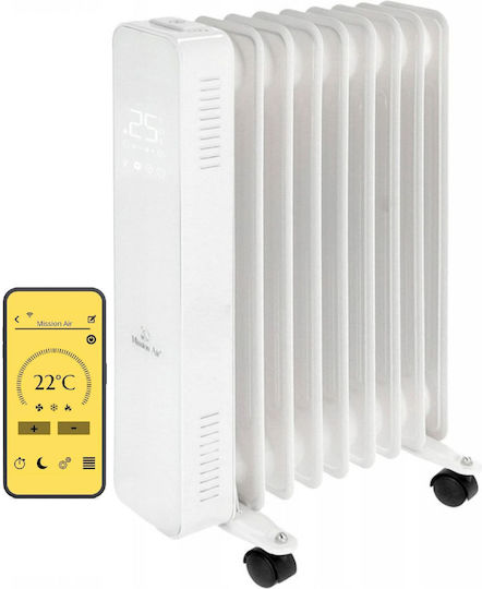 Mission Air Oil Filled Radiator with 8 Slices 2000W