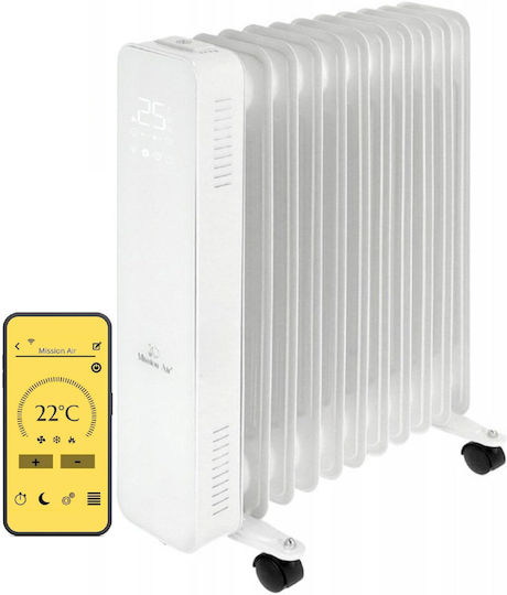 Mission Air Oil Filled Radiator with 10 Slices 2500W