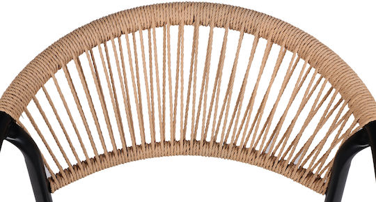 Beige Synthetic Rope 0.5cm Twisted Weave For Garden Chairs And Tables