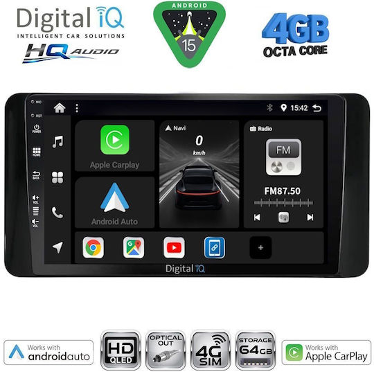 Digital IQ Ηχοσύστημα Αυτοκινήτου για Toyota Land Cruiser 2023-2026 (Bluetooth/USB/WiFi/GPS/Apple-Carplay/Android-Auto) με Οθόνη Αφής 10"