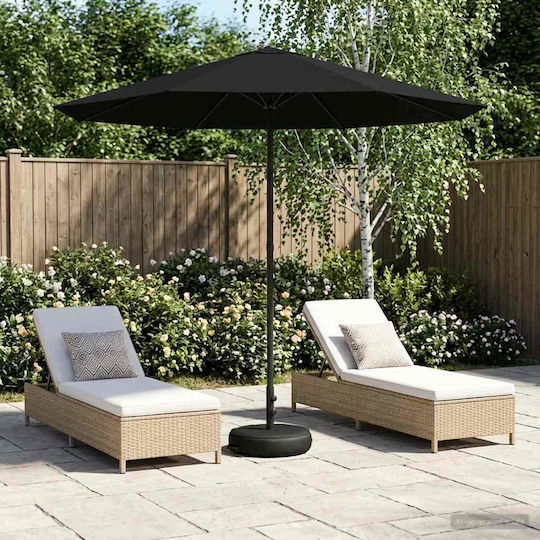 Aluminium Garten- und Terrassen-Sonnenschirm mit Luftschlitz