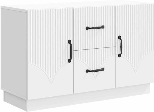 Holzsideboard mit Schubladen Weiß 89x34,5x57cm