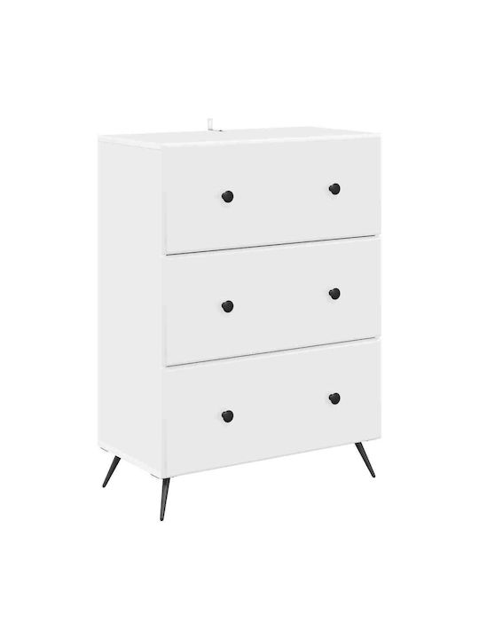 Kommode Schlafzimmer aus Holz & Metall mit 3 Sc...