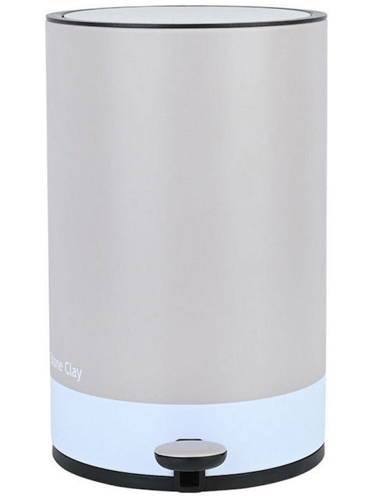 Estia Tone Lab Μεταλλικό Καλαθάκι Μπάνιου Soft Close 6lt Πορτοκαλί