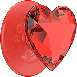 Popsockets Smartphone Popgrip Premium Magsafe Stand Selfie Crystal Effect Red