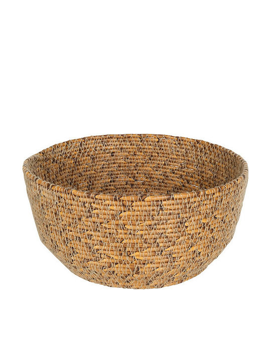Espiel Διακοσμητικό Καλάθι Rattan Μπεζ 21x10εκ.
