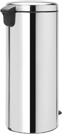 Brabantia Κάδος New Icon Απορριμμάτων από Ανοξείδωτο Ατσάλι με Πεντάλ Γκρι 30lt