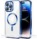Techsuit Luxury Crystal Silicone Blue Back Cove...