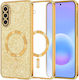 Techsuit Luxus Umschlag Rückseite Gold Galaxy A57