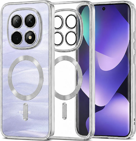 Techsuit Luxury Crystal Back Cover Σιλικόνης Ασημί (Xiaomi Redmi Note 15 5G / 4G / Poco M8 5G)
