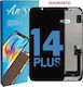 Ecran cu Mecanism Tactil pentru iPhone 14 Plus (Negru)