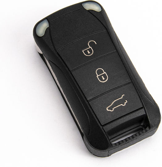 Foldable Key Shell Porsche Cayenne Hu66 3 Buttons 95563794422