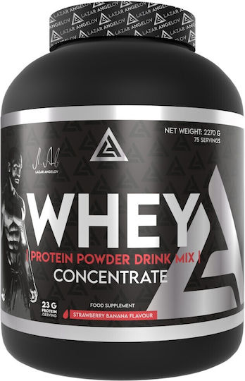 Lazar Angelov Whey Protein Powder Протеин От Суроватка С Вкус На Ягода И Банан 2.27kg