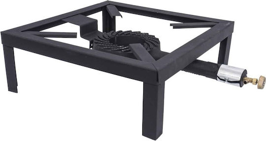 Cast Iron Gas Fire Pit Durable Burner 40x40 Cm