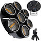 Evolights Lumen 7 Ring 7x30w WW + 224x0.5w/31x0.2w RGB LED Ретро Прожектор За Сцена