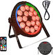 Light4me Hex Par Ring Stage Spotlight Lighting Effect Dmx 18x6w Rgbwa+uv Led+30x0.3w