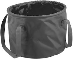 Relaxdays Foldable Camping Bucket 15 Liters 23x31x31 Cm Gray