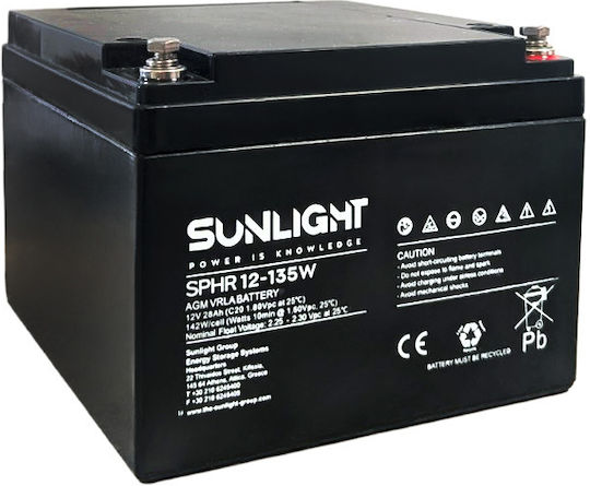 SunLight Sphr UPS-Batterie mit Gewicht 26.5Ah und Spannung 12V 1 Stück