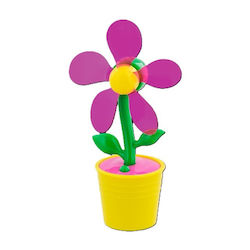 Вентилатор Чанта За Ръка Цвете Презареждащ С Жълта Основа Rechargable Ventifleur Flower Yellow