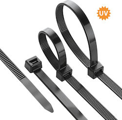 Braytron Δεματικά Καλωδίων Πλαστικά 370mmx3.6mm σε Μαύρο χρώμα (100τμχ) BY90-01046 Braytron Δεματικά Καλωδίων Πλαστικά 370mmx3.6mm σε Μαύρο χρώμα (100τμχ) BY90-01046