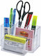 Kejea Plastic Holder Office Accessories 6 Compartments 105 X 85mm Kejea Transparent