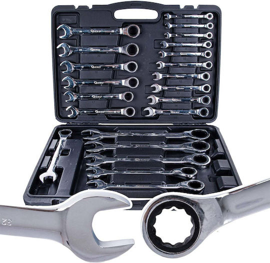 Set Chei Poligonale Germane Inel Cu Clichet 6-32mm 22 Bucăți Geko