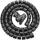 Unitek Spiral Kabelspiralschläuche 50m 22mm Schwarz Ot1102abk03-50m