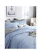 SteweHome Σετ Παπλωματοθήκη Βαμβακερή 200x200cm Διπλή με 2 Μαξιλαροθήκες 100% Βαμβάκι