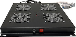 Edision Kit Ventilator X4 Termostat Pentru Rack De Podea