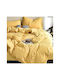 SteweHome Cotton Duvet Cover Set 200x200cm Double With 2 Pillowcases Cotton Jersey
