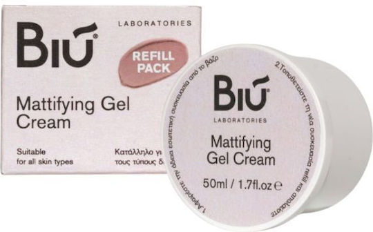 Biu Laboratories Mattifying Rich Refill Face Gel Day for Anti-aging & Oiliness Control 50ml