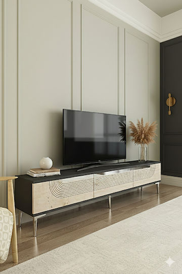 Gold TV Stand L180xD30xH41cm