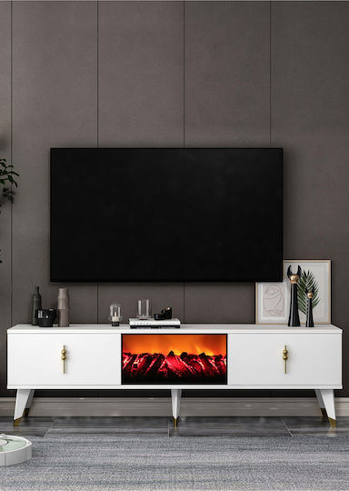 Έπιπλο Τηλεόρασης Μπλε Μ150xΠ30xΥ46cm