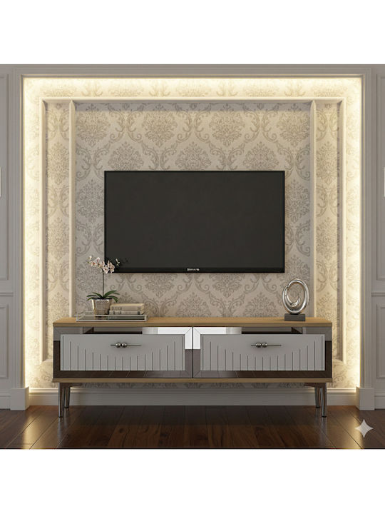 Gold TV Stand L120xD30xH41cm