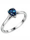 Single Stone Ring From 18K White Gold
