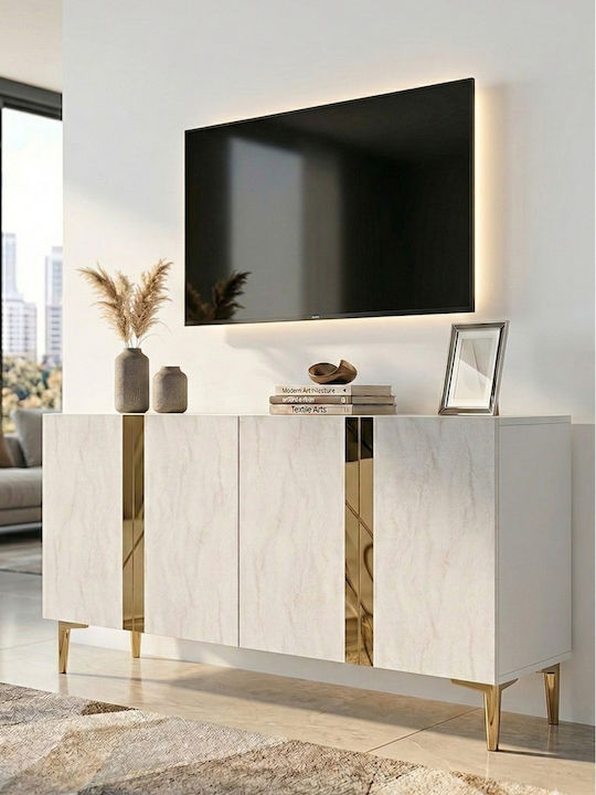 Brown TV Stand L120xD32xH75cm