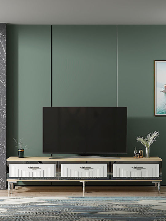 Έπιπλο Τηλεόρασης Χρυσό Μ180xΠ30xΥ41cm