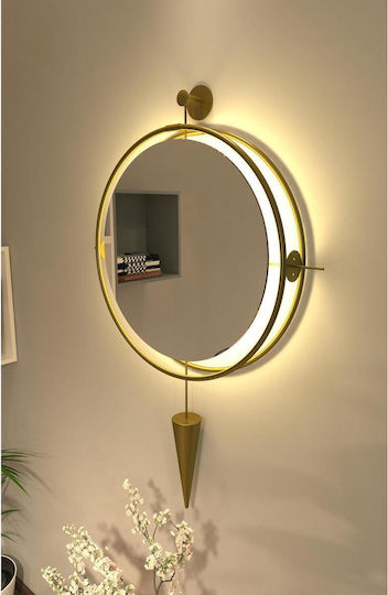 SteweHome STE-009889-V15861-131131 Καθρέπτης Γκρι & LED Φωτισμό Διαμέτρου 60cm SteweHome STE-009889-V15861-131131 Καθρέπτης Γκρι & LED Φωτισμό Διαμέτρου 60cm