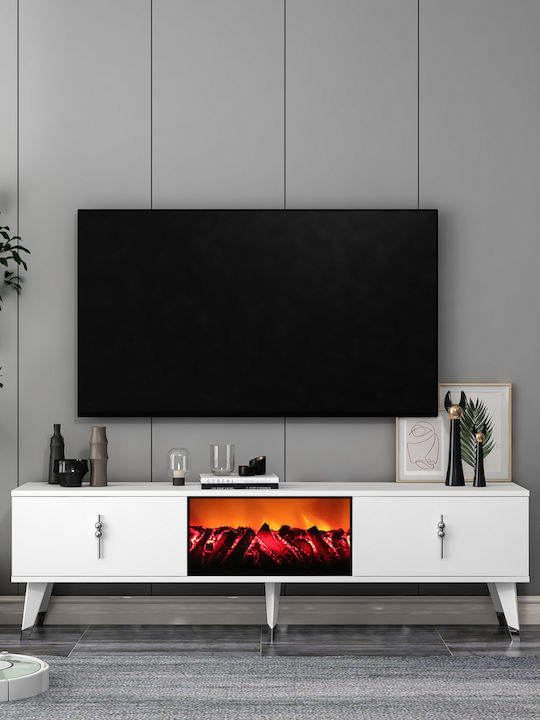 Έπιπλο Τηλεόρασης Μπλε Μ150xΠ30xΥ46cm