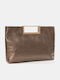 Handtasche Handtasche Goldene Griffe Bronze Größe One Size Bronze