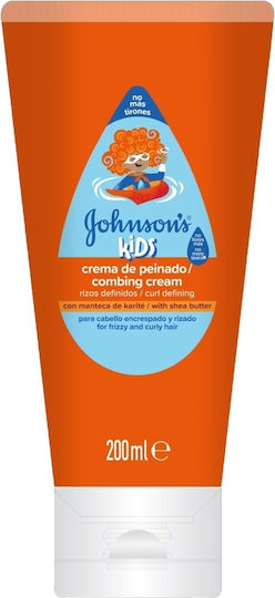 Johnson & Johnson Hypoallergenic Kids Conditioner & Shampoo for Easy Hairstyle in Gel Form Ideal for Curls 200ml