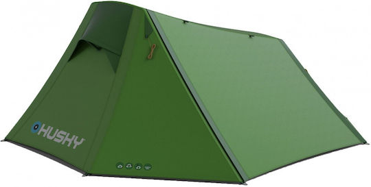 Husky Brunel 2 Σκηνή Camping Ορειβασίας Πράσινη με Διπλό Πανί 3 Εποχών για 2 Άτομα Αδιάβροχη 6000mm 35x15εκ.
