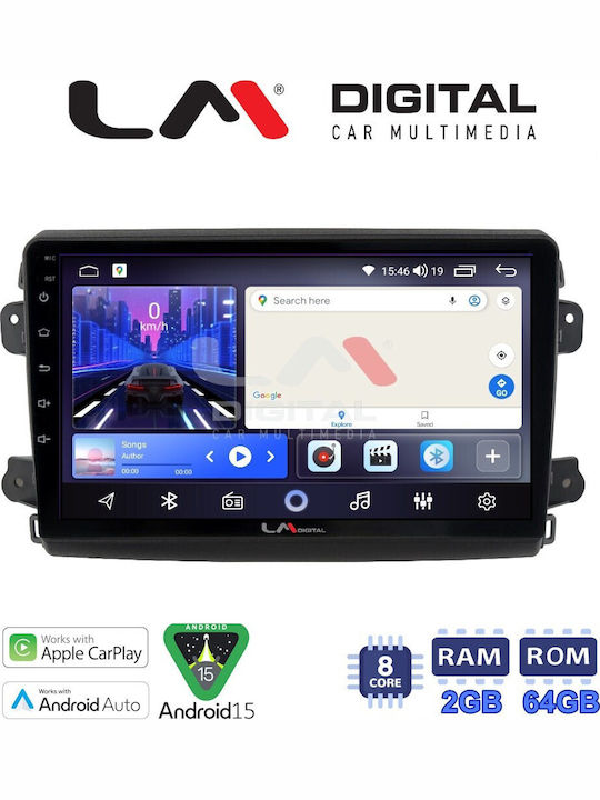 LM Digital Car Audio System for Fiat Ducato 2023 Bluetooth USB Wi-Fi GPS Apple CarPlay Android Auto