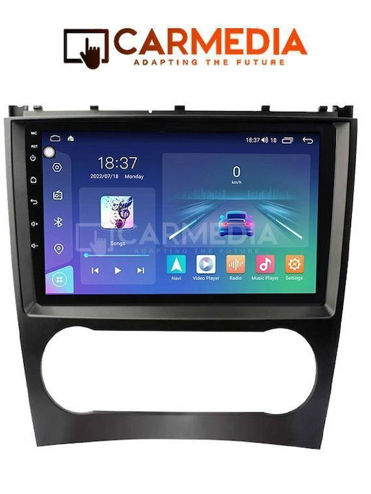 Carmedia Auto-Audiosystem für Mercedes-Benz CLK-Klasse 2004-2008 mit Touchscreen 9 Zoll Bluetooth USB Wi-Fi GPS Apple CarPlay Android Auto